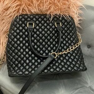Quilted Black Handbag